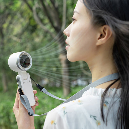 Foldable USB-Rechargeable Wearable Neck Fan