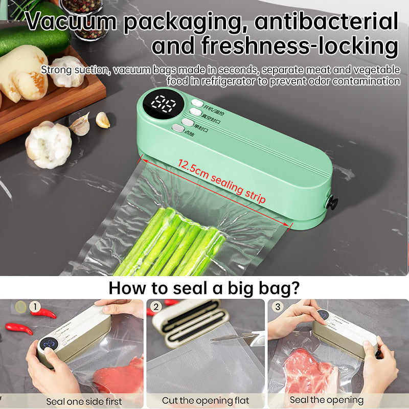 Cordless 3-in-1 Food Sealer with Storage Bags